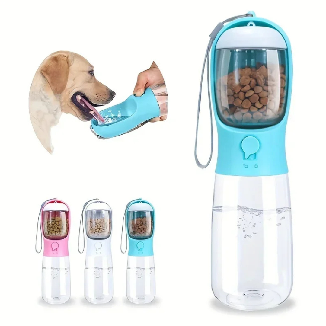 Pet2Go drinkfles met voerbak voor honden – foto 15