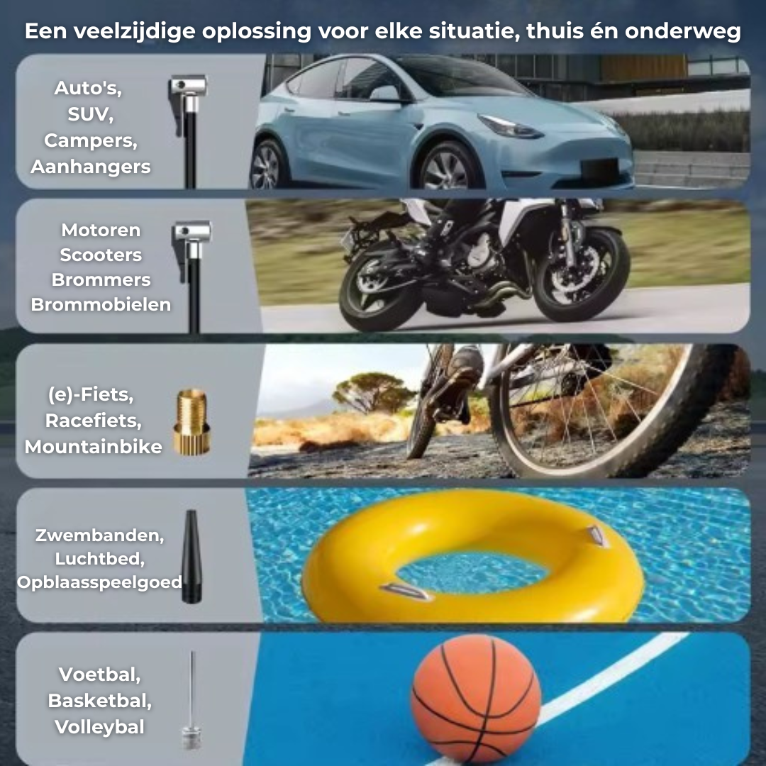 Draadloze luchtpomp