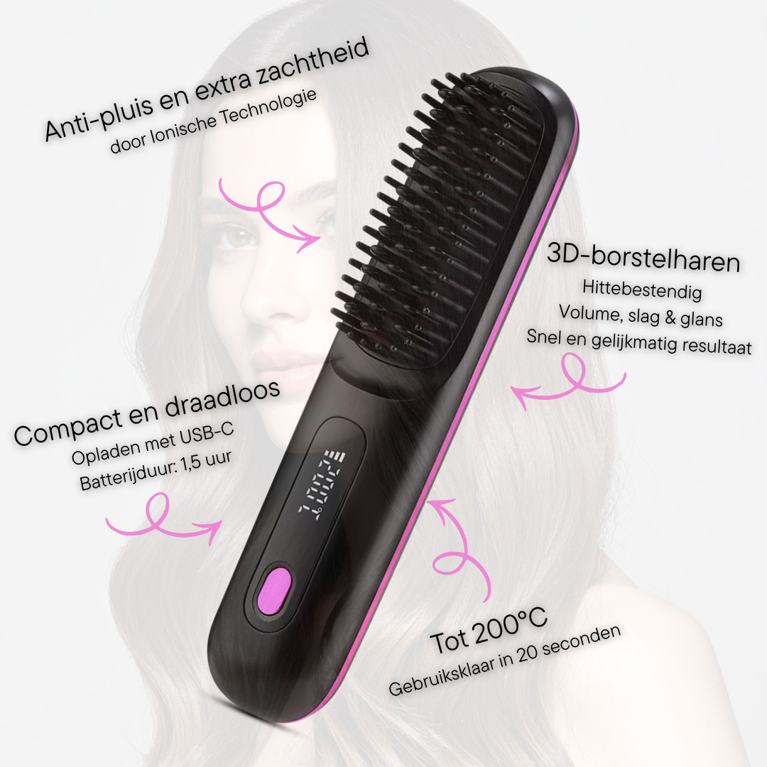 Xelora - Draadloze Stylingborstel