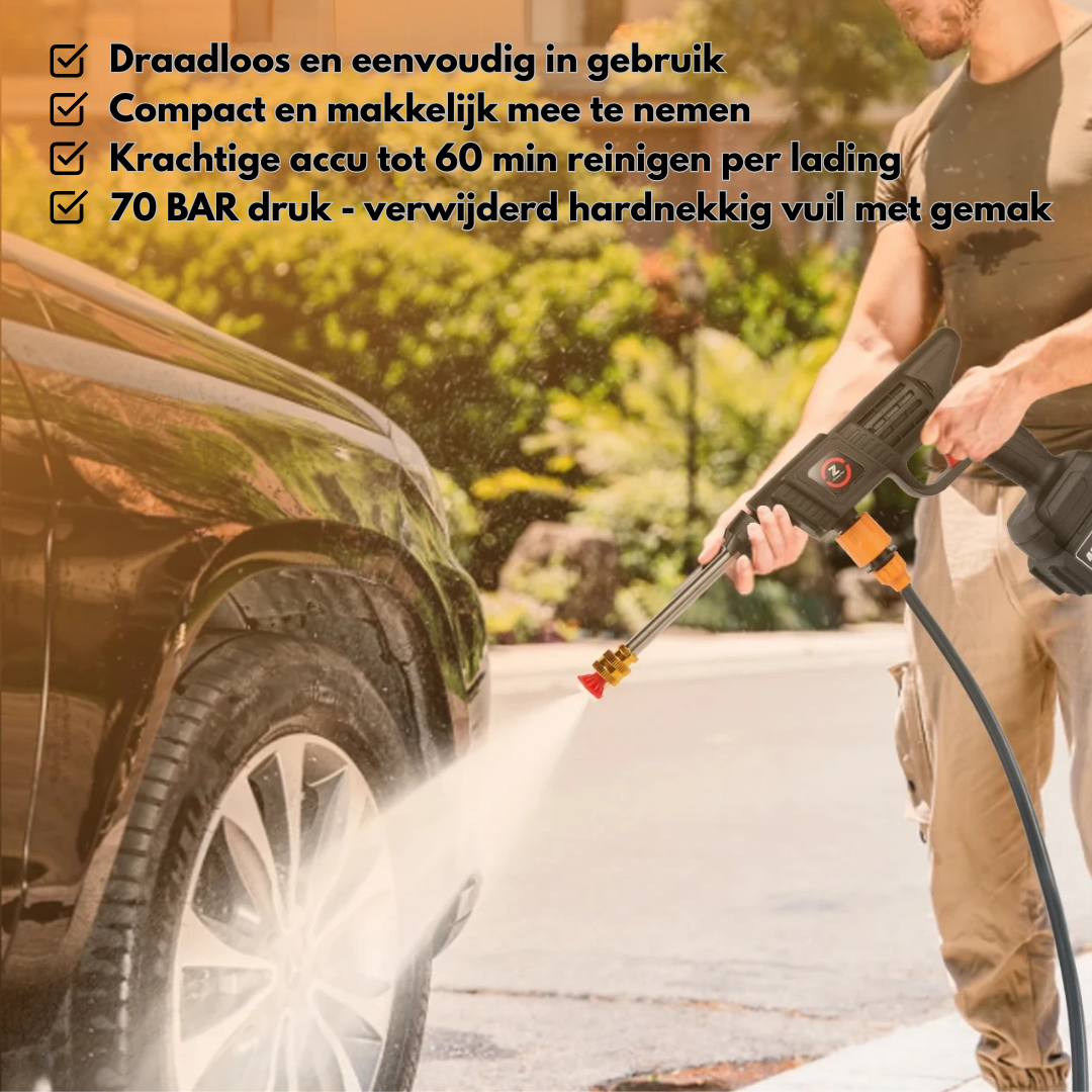 JetClean Go - Draadloze Hogedrukreiniger