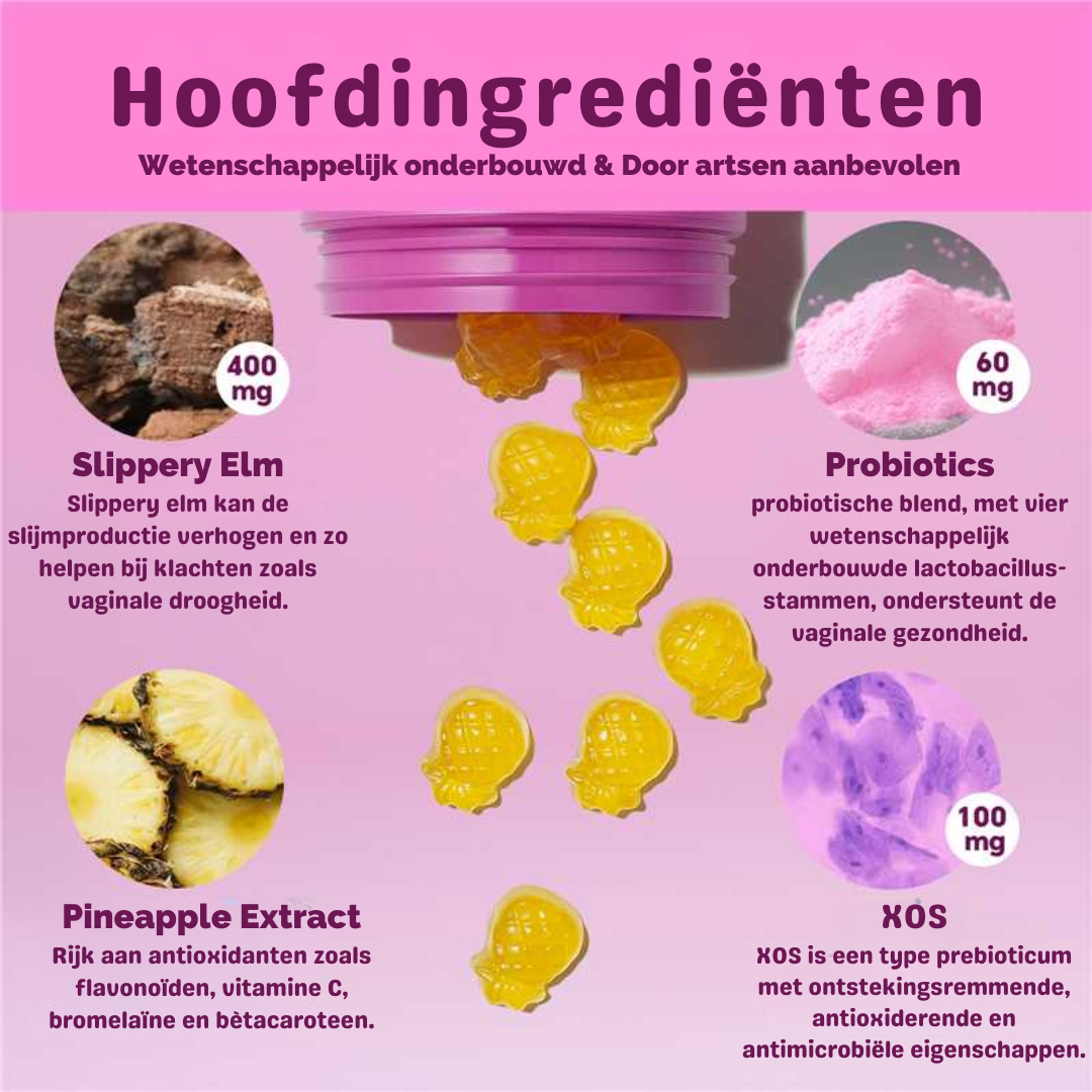 2-in-1 Probiotic + Slippery Elm Gummies