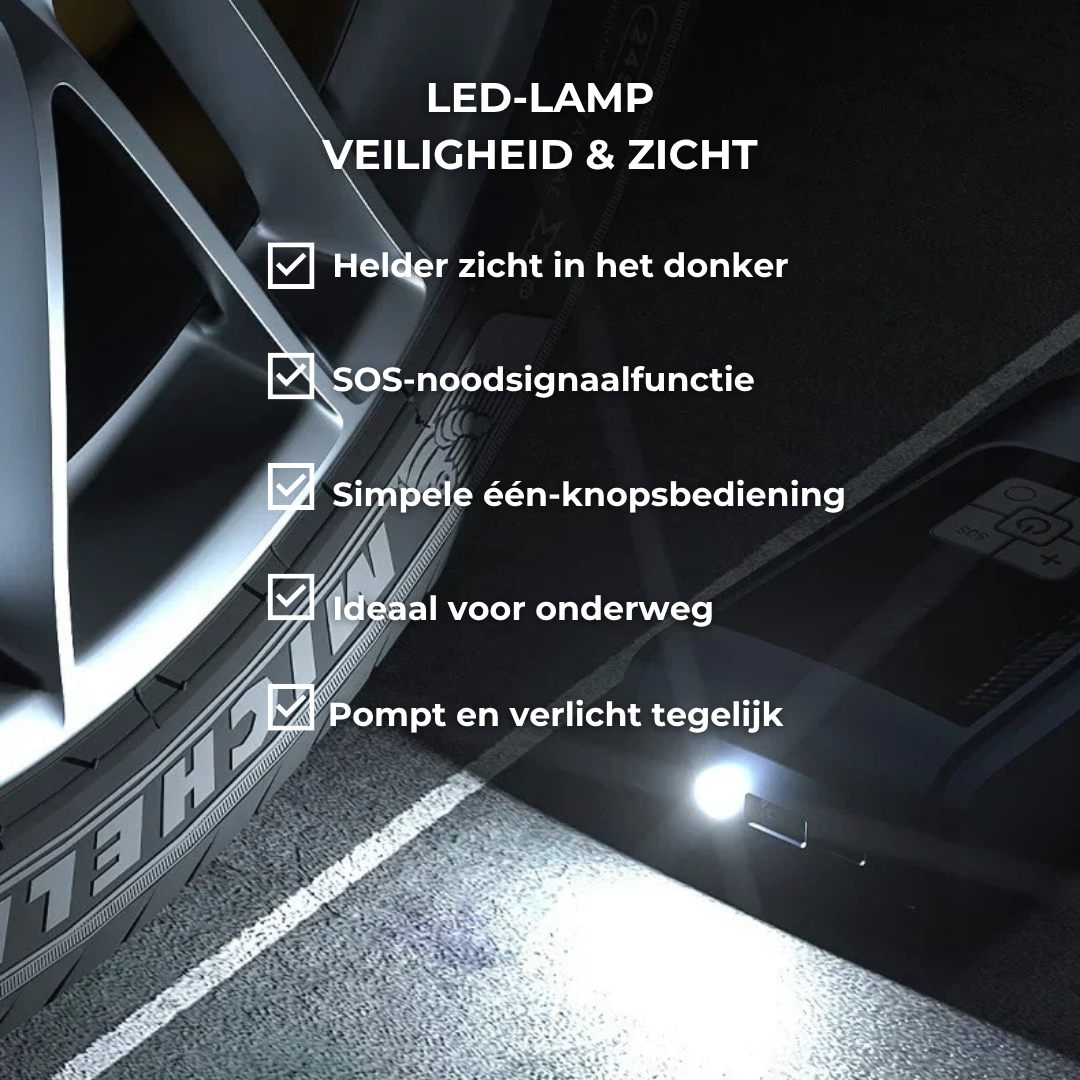 Draadloze luchtpomp