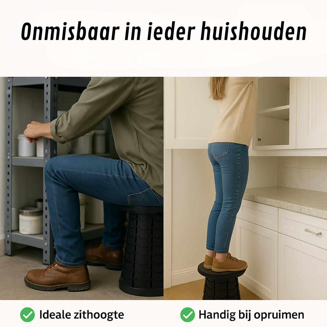 Ultralichte uitklapbare kruk