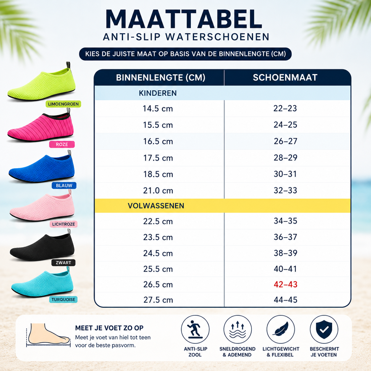 Bubbli Anti-Slip waterschoenen