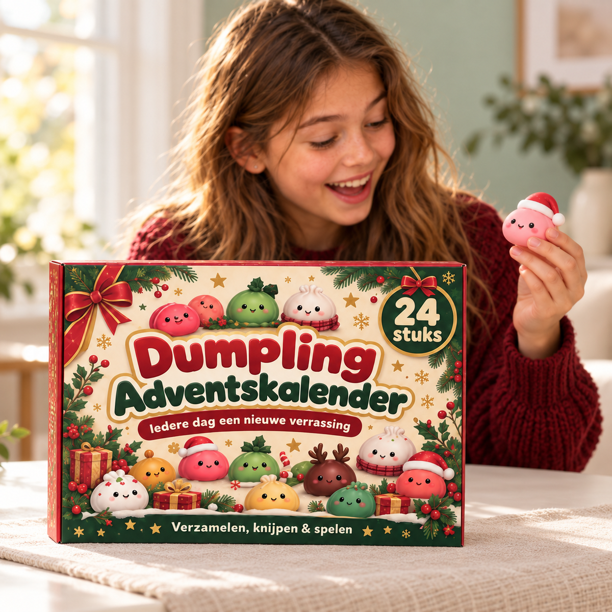 Adventskalender met squishy speelgoed