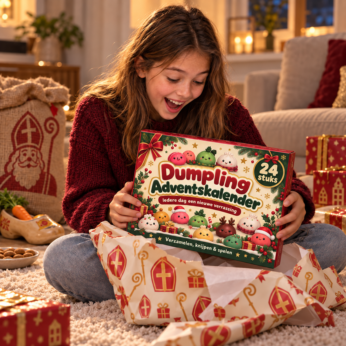 Meisje met de adventskalender van squizy.