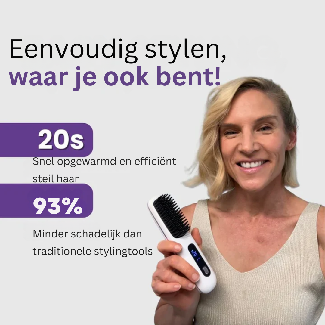 Xelora - Draadloze Stylingborstel