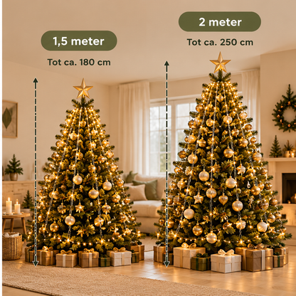 Kerstboom ringverlichting in twee maten: 1,5 meter en 2 meter