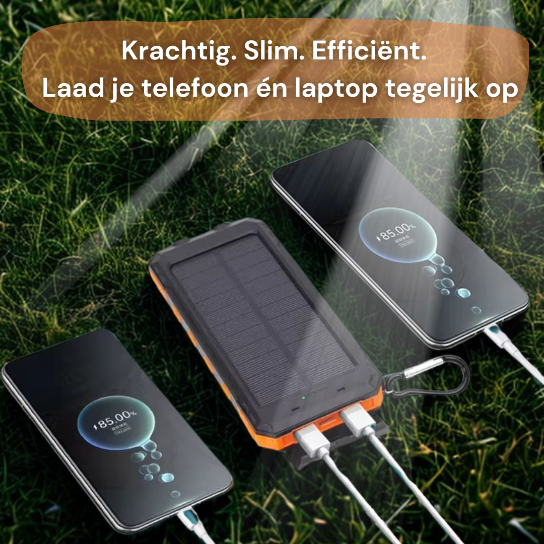 Solar powerbank met zonnepaneel – foto 5