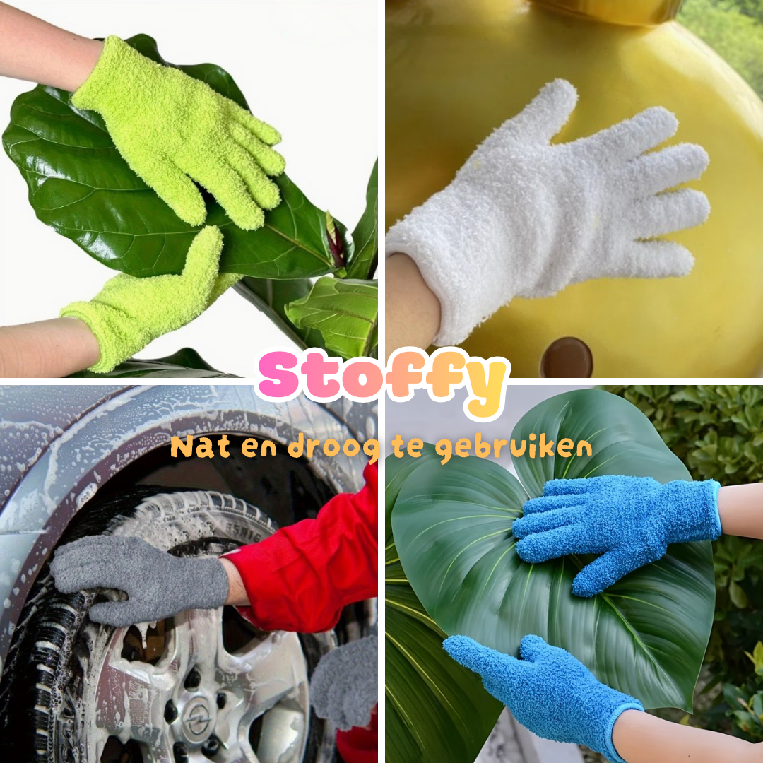Stoffy microvezel schoonmaakhandschoen – foto 2
